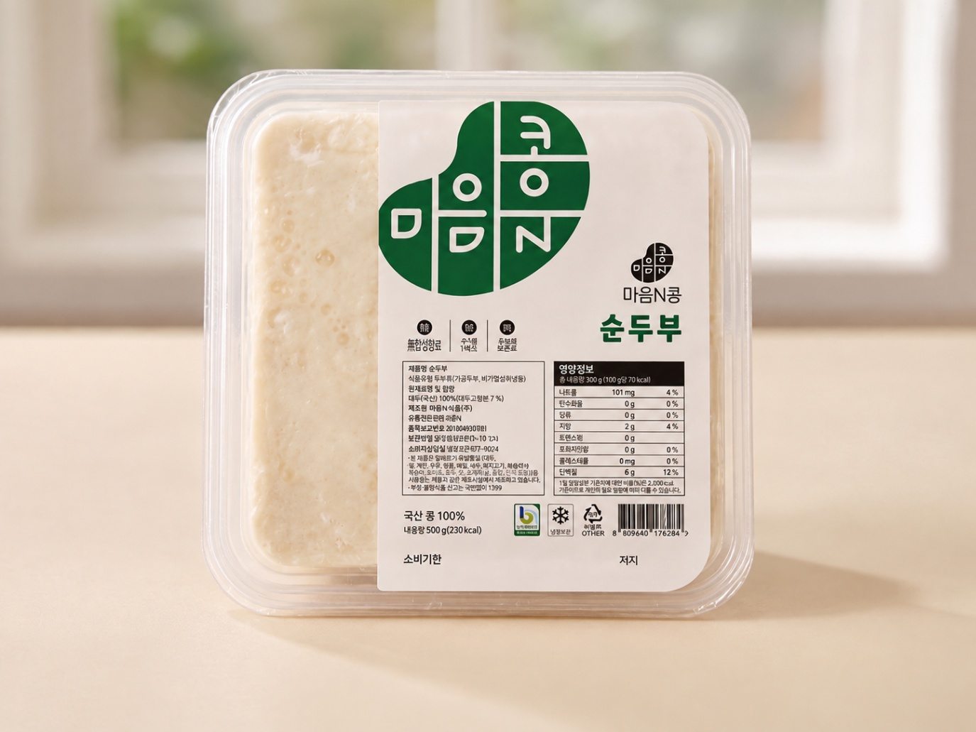 마음N콩 옛날참순두부(500g)